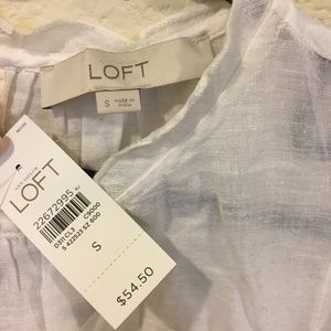 LOFT Tops - NWT LOFT floral embroidered short sleeve blouse LOFT Tops - NWT LOFT floral embroidered short sleeve blouse
